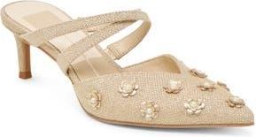 Dolce Vita Kenton Floral Mule in Gold Floral Fraffia at Nordstrom Rack, Size 5.5