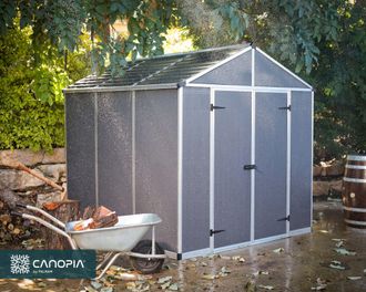 Palram Palram-canopia - Canopia Rubicon Caseta De Jardin Ultra Durable Para Exteriores 229x237x235 Cm