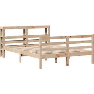 vidaXL Bed Frame without Mattress 140x200 cm Solid Wood Pine vidaXL
