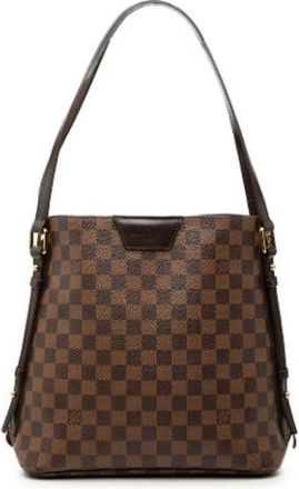 Louis Vuitton Pre-owned Cabas Rivington - Dames - Vintage Schoudertas - Bruin - ONE Size - Vintage