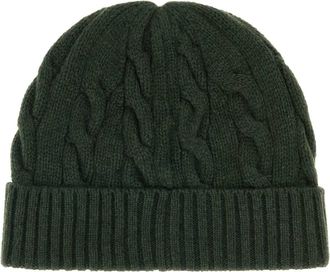 Polo Ralph Lauren SWEATER-HAT Cable-Knit Wool Blend Beanie - Green