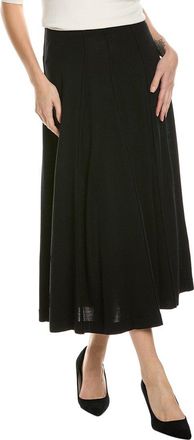 Lafayette 148 New York Wool Pull On Godet Knit Skirt