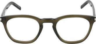 Saint Laurent Groene Transparante Bril SL 28 OPT - unisex - Brillen - Groen - 50 MM - Accessoires