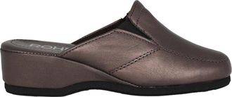 Rohde Leren huisslipper - Brons - Dames - Sleehakken - Bruin - 36 1/2 EU - Schoenen