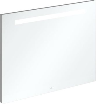 Villeroy & Boch More to see one spiegel - met ge&iuml;ntegreerde led verlichting - 80x60cm - inclusief bevestiging - glans zilver