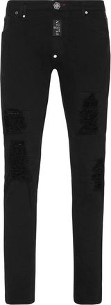 Philipp Plein Heren, Jeans, Zwart, Maat: W30 Denim