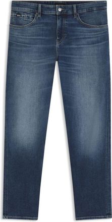BOSS Maine regular-fit jeans in blue soft-touch denim