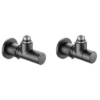 Caleffi V&aacute;lvulas High-style Para Radiadores Toalleros Negro Mate Caleffi 400103 Negro Mate
