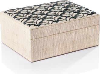Zodax Canaria Petals Decorative Box in Beige/Black at Nordstrom Rack