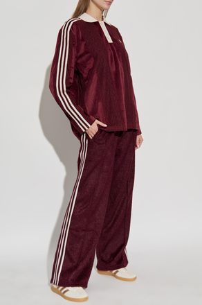 adidas Polo Made Of Combined Materials, Womens, Burgundy