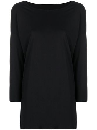 Wolford Aurora Pure Cut top - women - Modal/Spandex/Elastane - L - Black