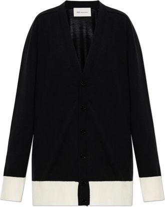 Ami Wol Cardigan - Dames - Vesten - Zwart - S - Wol - Truien & Vesten