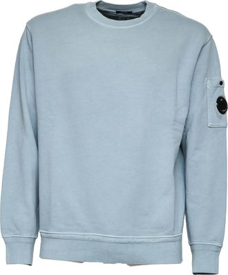 C.P. Company Cotton Diagonal Fleece Lens Sweatshirt