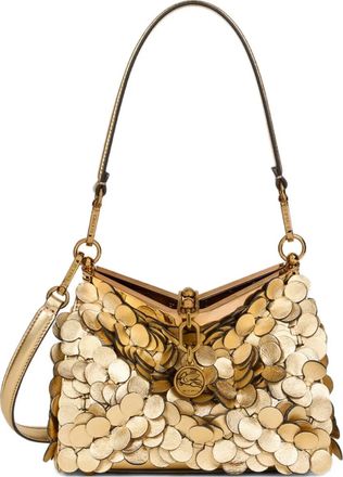 Etro Vela kleine schoudertas met pailletten - Goud