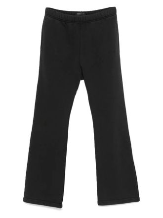 Purple elastic-waistband pants - Black
