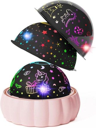 OEM Proiettore Di Cielo Stellato Per Bambini: 3 Temi Diversi E 7 Modalit&agrave; Di Illuminazione, Rotazione A 360&deg; Per Effetti Magici. Un Fantastico Giocattolo 