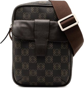 Loewe Pre-owned Loewe Anagram Coated Canvas Crossbody Ladies 330607