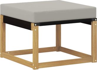 vidaXL Reposapi&eacute;s De Exterior Madera Maciza De Acacia Y Tela Textilene Vidaxl