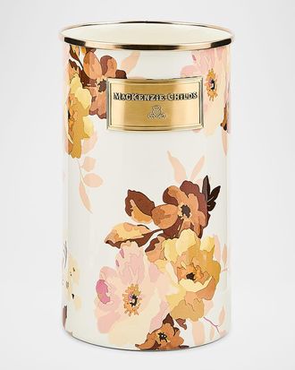 MacKenzie-Childs Wild Rose White Utensil Holder