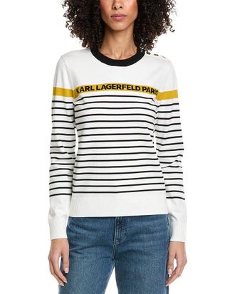 Karl Lagerfeld Karl Lagerfeld Striped Klp Sweater