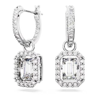 Swarovski Una Drop Oorbellen - Dames - Oorbellen - Grijs - ONE Size - Accessoires
