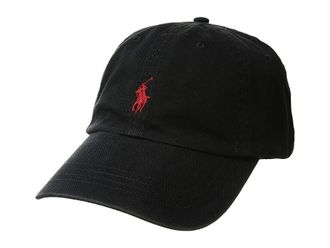 Polo Ralph Lauren Classic Chino Mens Cap Mens Caps Ralph Lauren Black/Ralph Lauren 2000 Red, Cotton