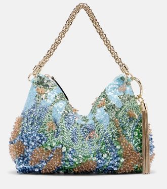 Jimmy Choo London Callie Small brocade top-handle bag