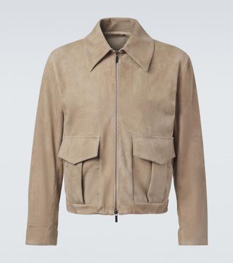 St&ograve;ffa St&ograve;ffa Suede blouson jacket