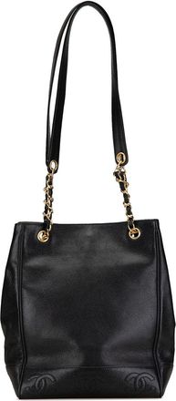 Chanel 1996-1997 Triple CC Caviar tote bag - Black