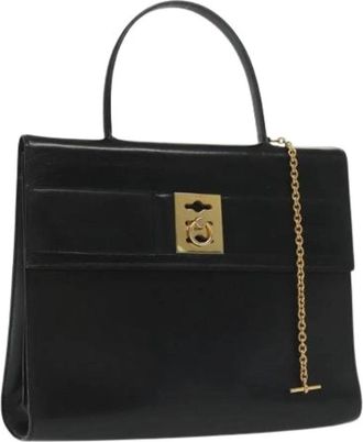Celine Tweedehands leren handtassen - Dames - Vintage Handtas - Zwart - ONE Size - Vintage