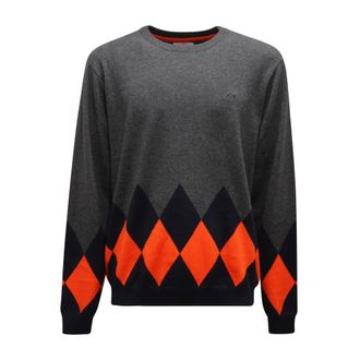 Sun 68 Heren, Truien, Grijs, Maat: 2XL Katoen