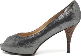 Fendi Pumps a punta aperta - Grigio