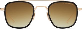Dita Eyewear Artoa.27x Bold Double-Bridge Square Sunglasses