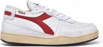 Diadora Mi Basket Row Cut - Dames - Sneakers - Wit - 37 EU - Katoen - Schoenen