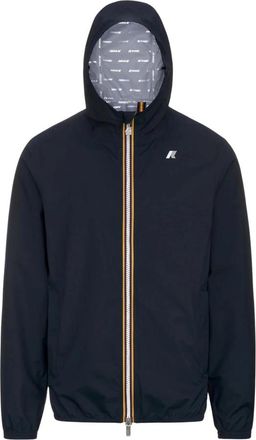 K-Way Jack Stretch Dot - Heren - Zomerjassen - Blauw - S - Polyester - Jassen