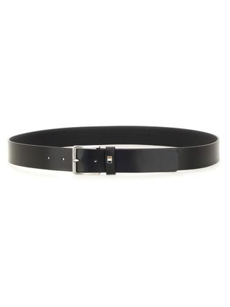 HUGO BOSS Black Solid Buckle Belt