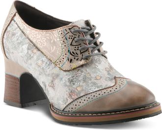 L'Artiste by Spring Step Womens Caden Oxford Shoes, Grey Multi, 9.5-10