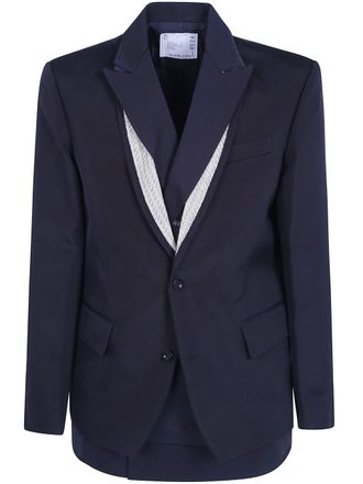 sacai Jacket Double Faced Silk Cotton X Doeskin