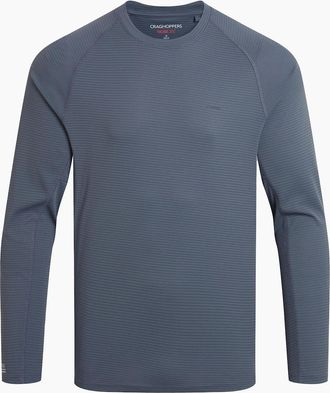 Craghoppers Mens Craghoppers Mens SolarShield+ Nosilife Long-Sleeved T-Shirt - Navy - Size: 44