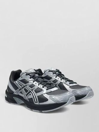 Asics synthetic leather low-top sneakers