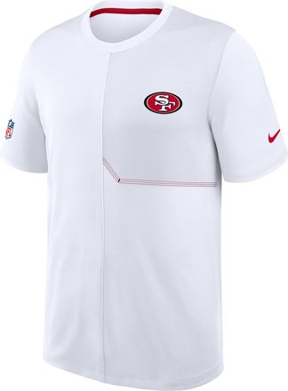 Nike San Francisco 49ers Sideline Coach Nike Mens Dri-FIT NFL Top in White | 03B2557R9B-B8B
