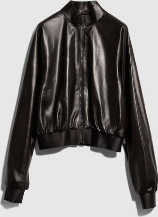 Gucci Soft Nappa Leather Bomber Jacket, Brown, Ready-to-wear