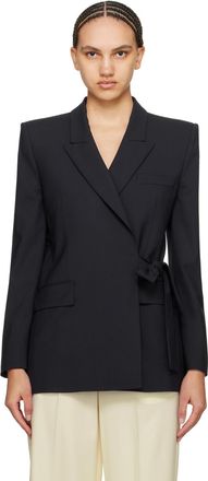 スーツ MSGM Women Suit Jackets 3741MDG1524750688 Dark Blue MSGM single-breasted Blazer | Blue | FARFETCH