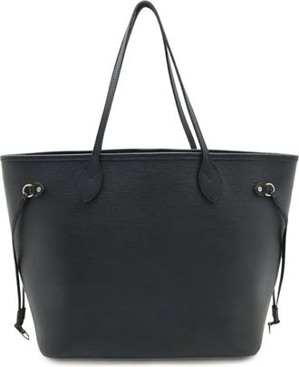 Louis Vuitton Black Noir Epi Leather Pouch Shoulder Bag Tote Bag (Pre-Owned)