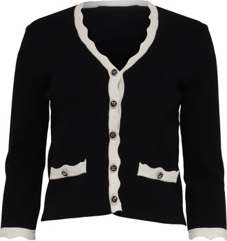 Maje Molinette Cardigan in Black Viscose