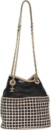 Chanel Pre-owned Bucket Bags, female, Multicolor, Size: ONE SIZE Pre-owned Vintage Nylon Bucket Bag