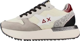 Sun 68 Big Stargirl Mix Material - Dames - Schoenen - Wit - Maat: 39 EU Leer