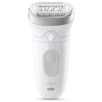 Braun Silk-&eacute;pil 7 Se7-000 Epilatore Wet & Dry Corpo Testina Larga 2 Velocit&agrave; Argento