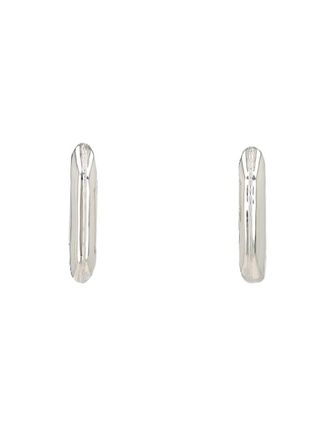 Paco Rabanne Metal Hoop Earrings - Silver