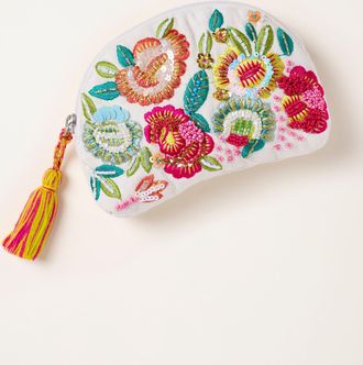 Fat Face FatFace Multi Floral Beaded Purse
